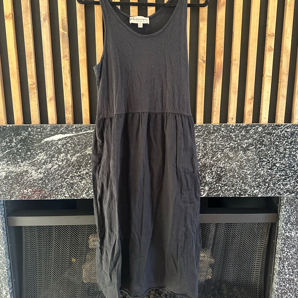 Philosophy Black Midi Dress